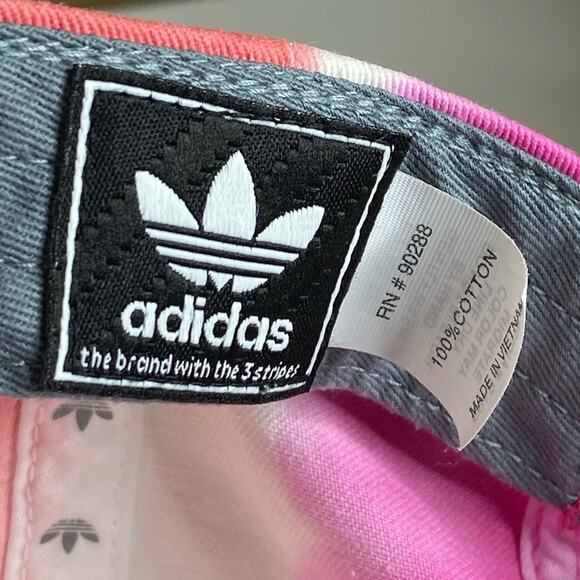 Adidas Originals Small Logo Adjustable‎ Cap Hat in Pink Wash Women’s One Size - Picture 9 of 11